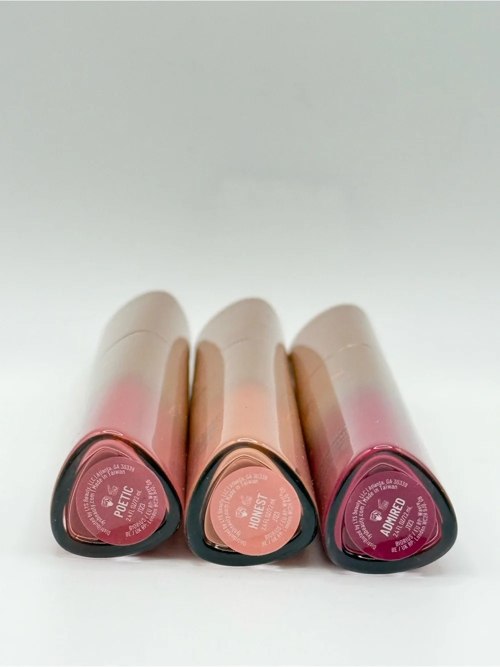 LYS Beauty Speak Love 3-Piece Hydrating Matte Liquid Lipstick Set NIB